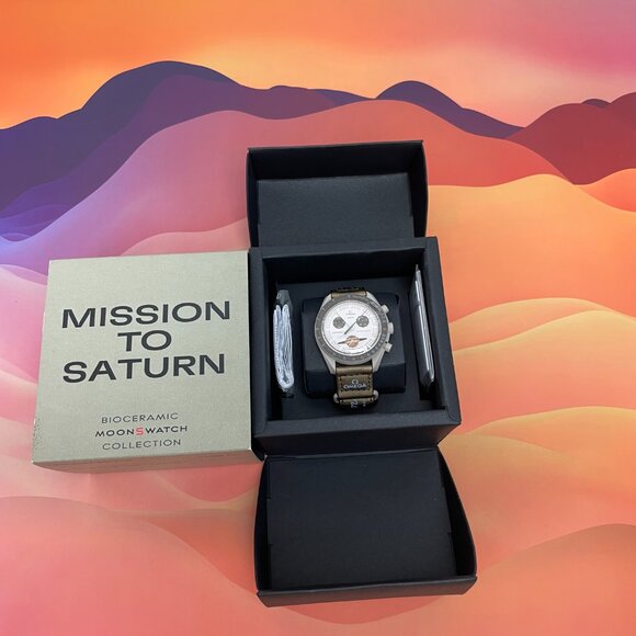 Swatch X Omega Moonswatch Mission To Saturn - Picture 2 of 8